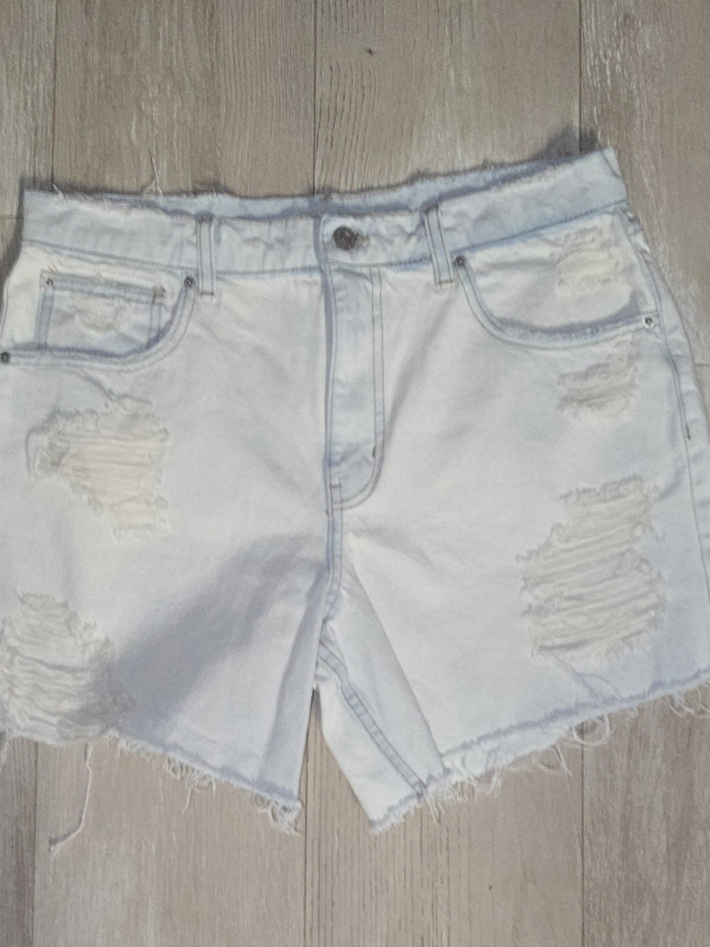 Urban Outfitters Light Wash Distressed Jean Shorts